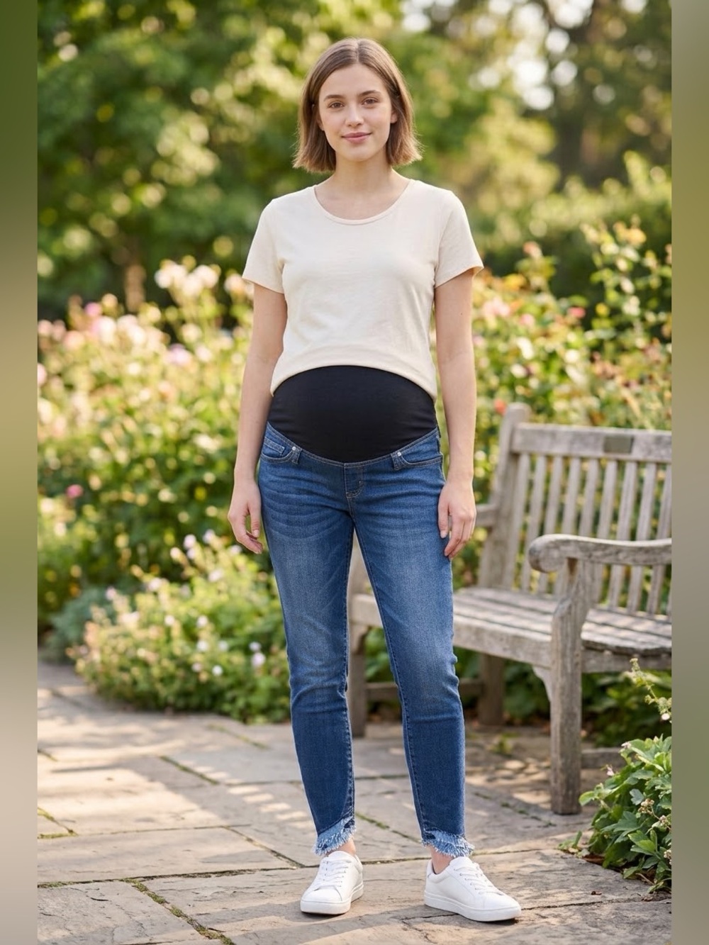 Blue Denim Maternity Jeans